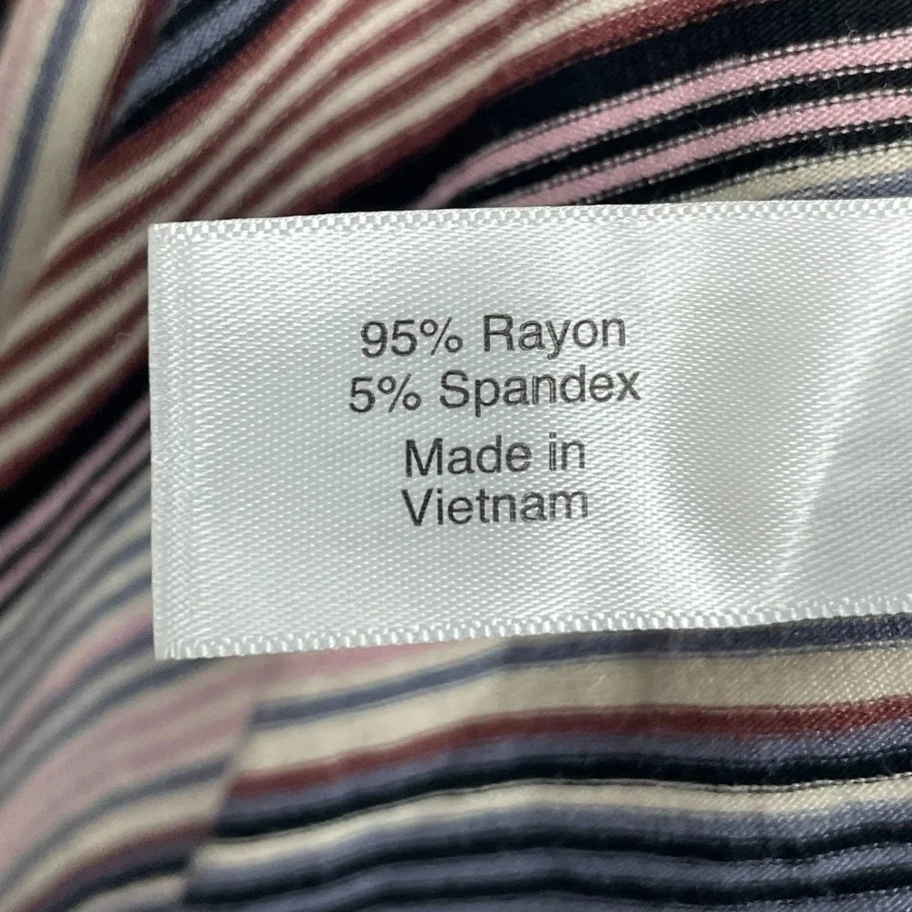 Lane Bryant Surplice Maxi Dress‎ Women's Sz 18/20 Striped Jersey Casual Ruched